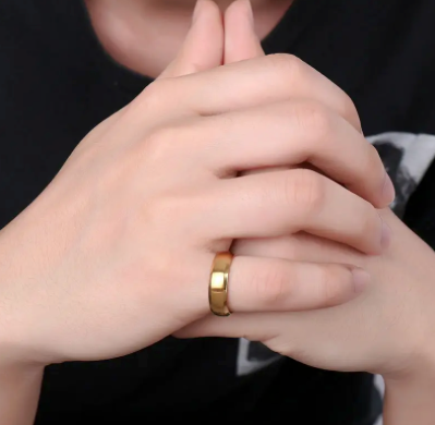 The Apex – 6 mm Brushed Beveled Steel Ring-Elevate your style with the Apex Band. 6mm steel ring with brushed matte center and polished beveled edges. Comfort fit for modern edge. Shop now.