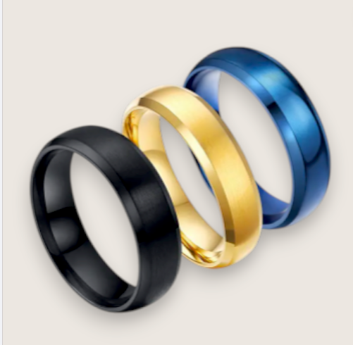 The Apex – 6 mm Brushed Beveled Steel Ring-Elevate your style with the Apex Band. 6mm steel ring with brushed matte center and polished beveled edges. Comfort fit for modern edge. Shop now.