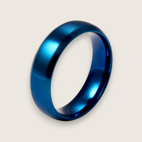 The Apex – 6 mm Brushed Beveled Steel Ring-Elevate your style with the Apex Band. 6mm steel ring with brushed matte center and polished beveled edges. Comfort fit for modern edge. Shop now.