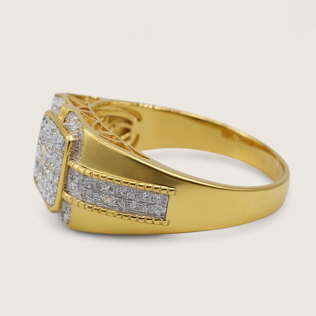 The Monarch – Iced Signet Ring