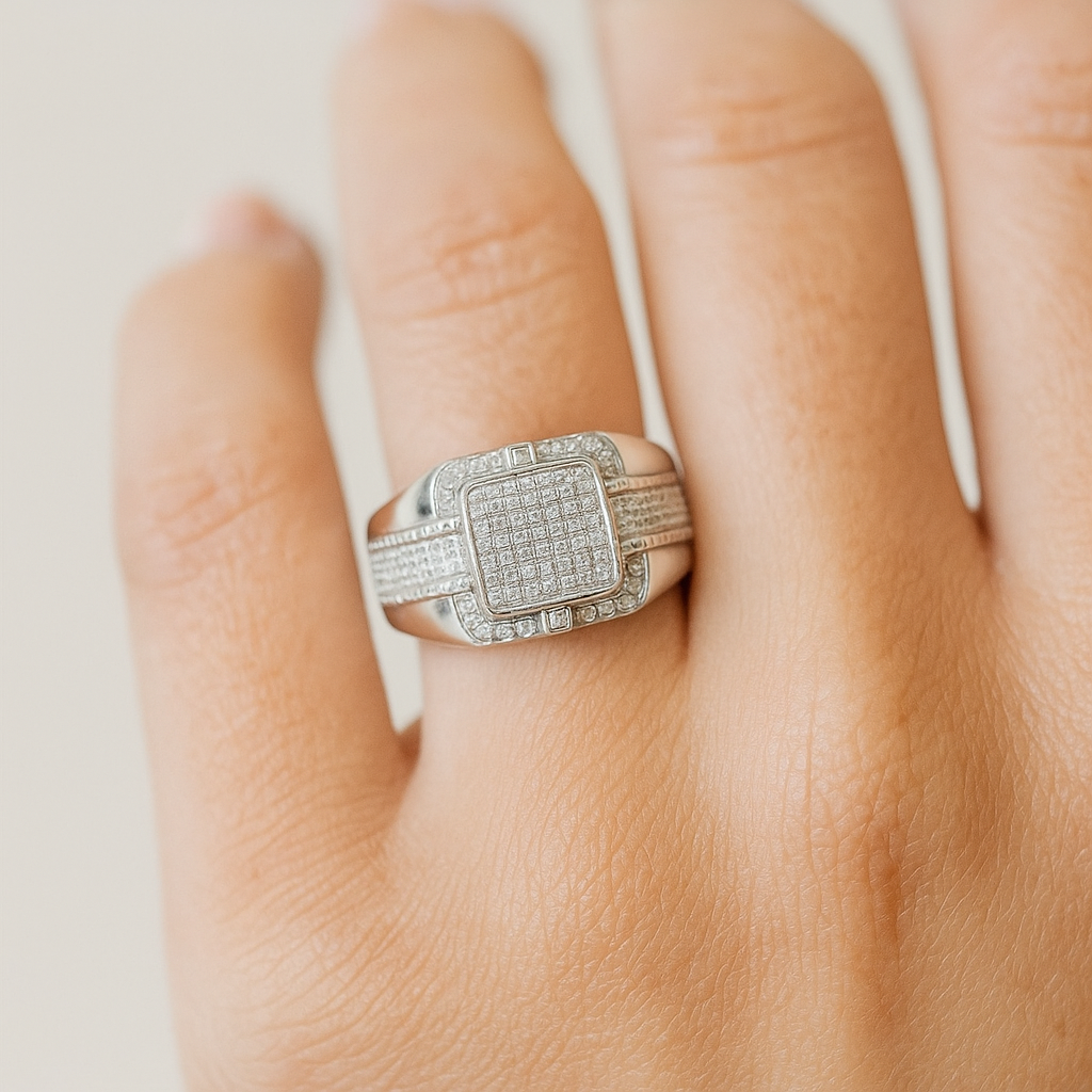 The Monarch – Iced Signet Ring
