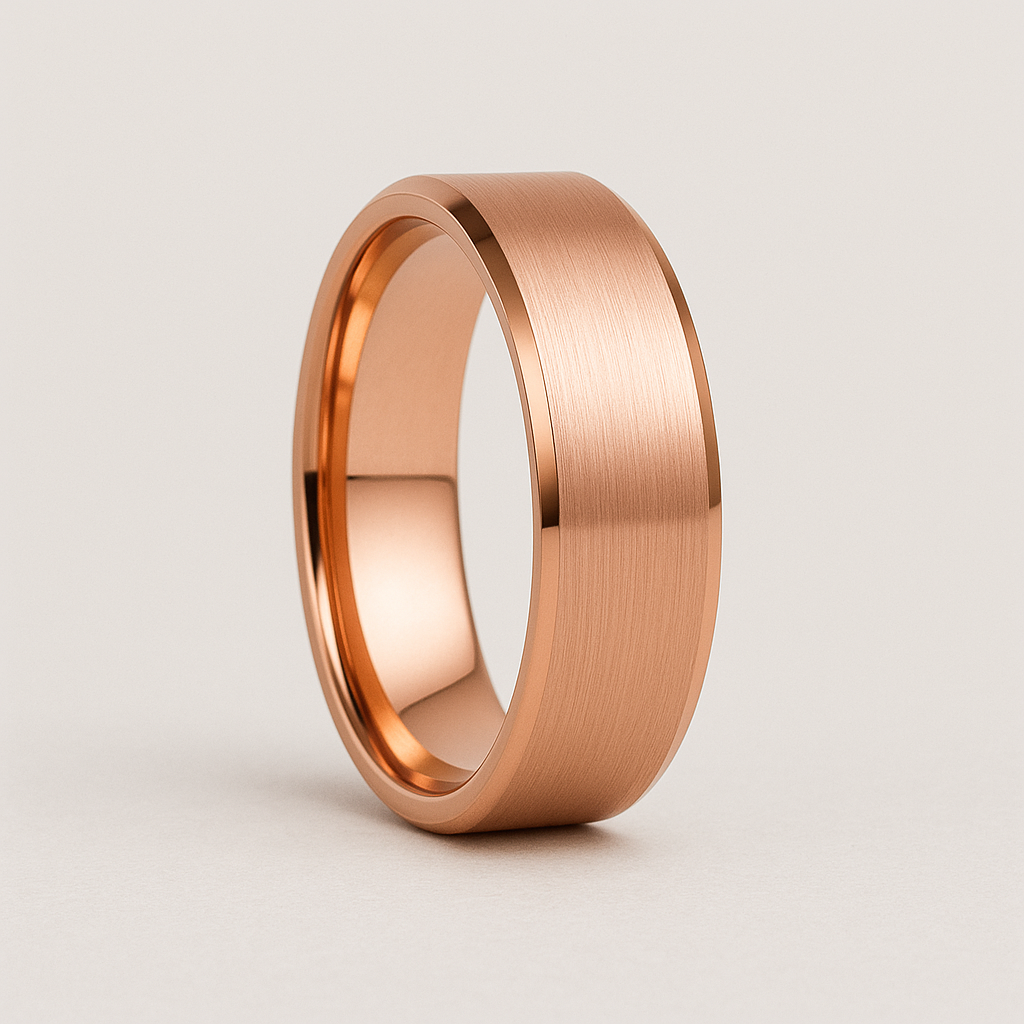 The Foundation – Brushed Tungsten Ring-Discover The Foundation, a 4mm, 6mm,8mm brushed black, silver, gold tungsten ring with polished sides and comfort-fit interior. Timeless strength. Shop now.