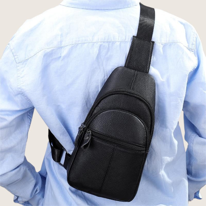 The Vanguard Sling – Premium Leather Crossbody Bag