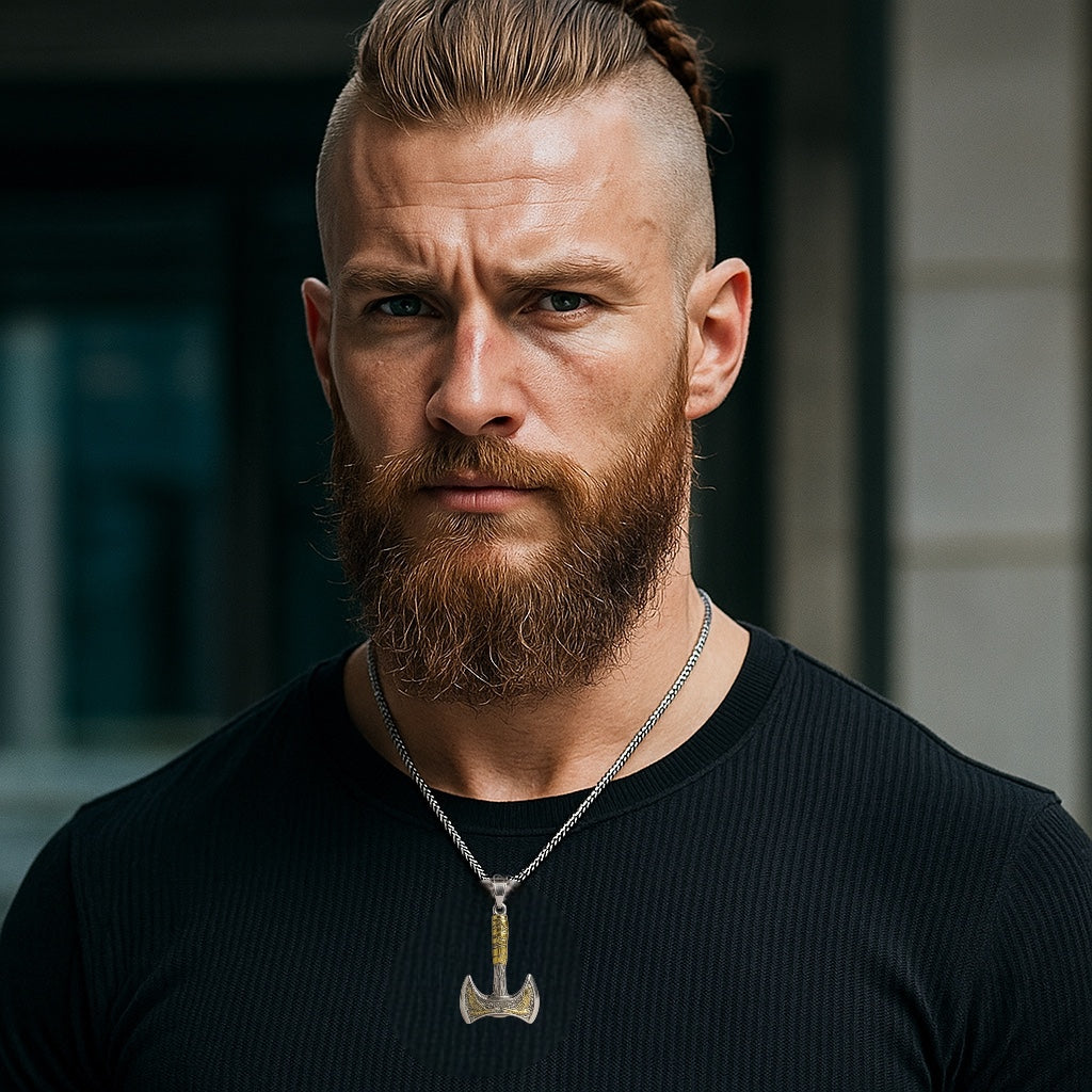 The Warlord’s Edge – Battle Axe Necklace