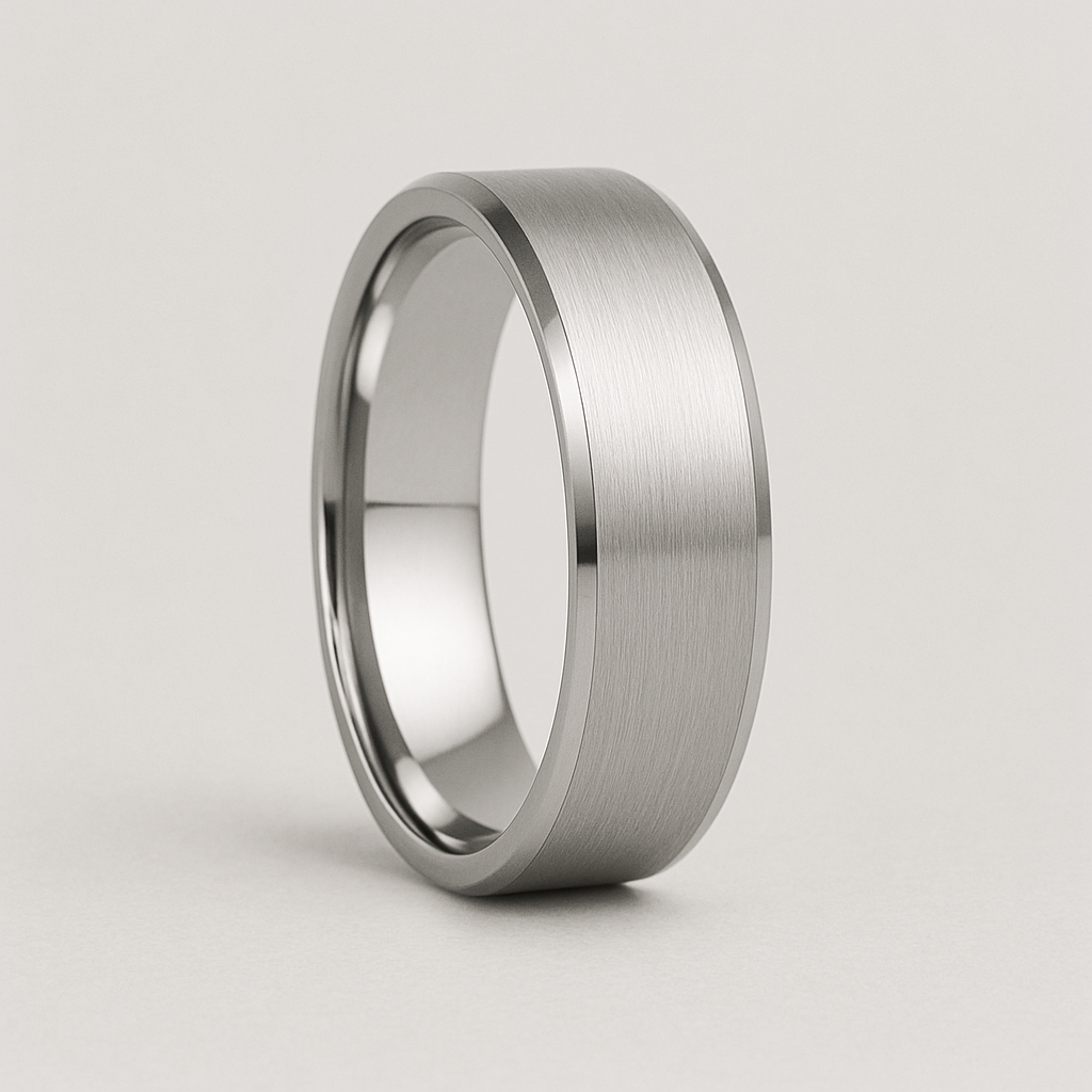 The Foundation – Brushed Tungsten Ring-Discover The Foundation, a 4mm, 6mm,8mm brushed black, silver, gold tungsten ring with polished sides and comfort-fit interior. Timeless strength. Shop now.