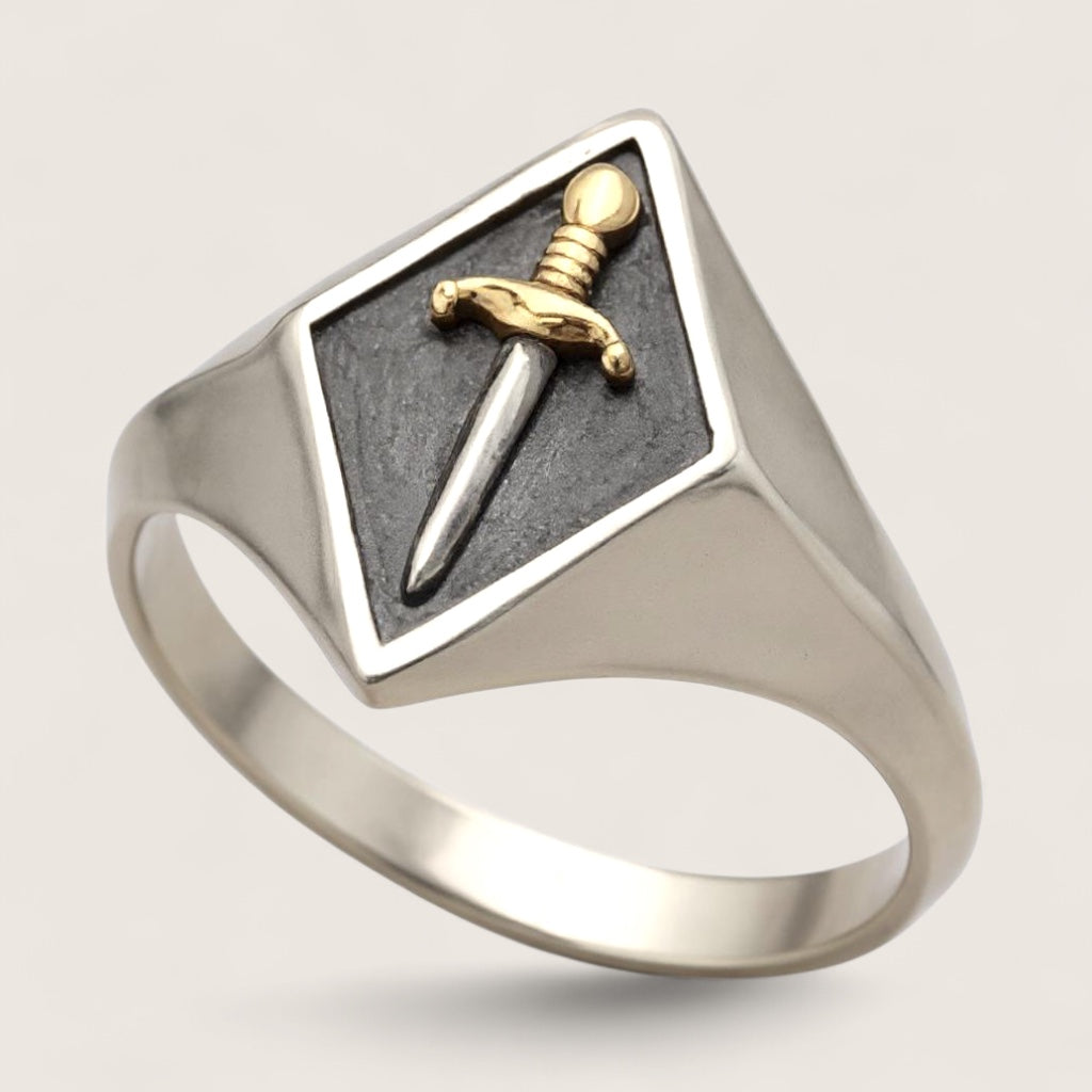 The Valor Crest – Sword Signet Ring