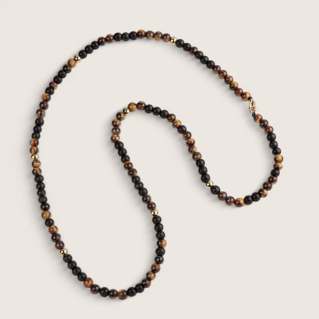 The Sentinel Strand – Tiger Eye Necklace
