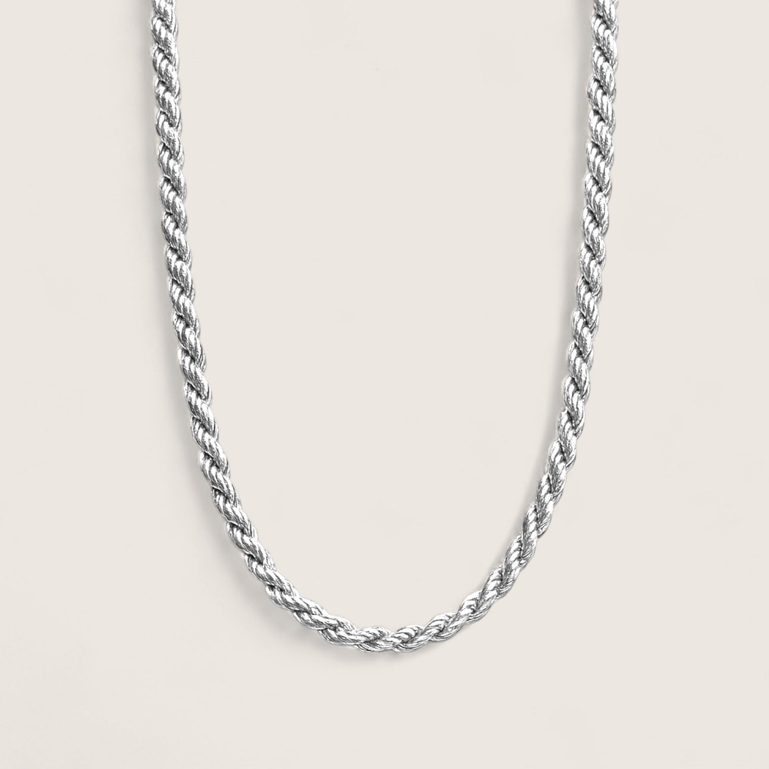 The Argent Twist – 2.3mm Rope Chain