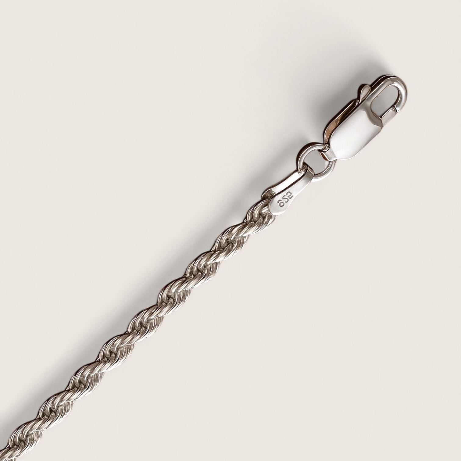The Argent Twist – 2.3mm Rope Chain