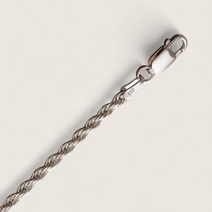 The Argent Twist – 2.3mm Rope Chain