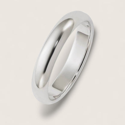 Argent Arc Ring – Sterling Silver Dome Band