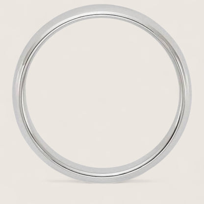 Argent Arc Ring – Sterling Silver Dome Band