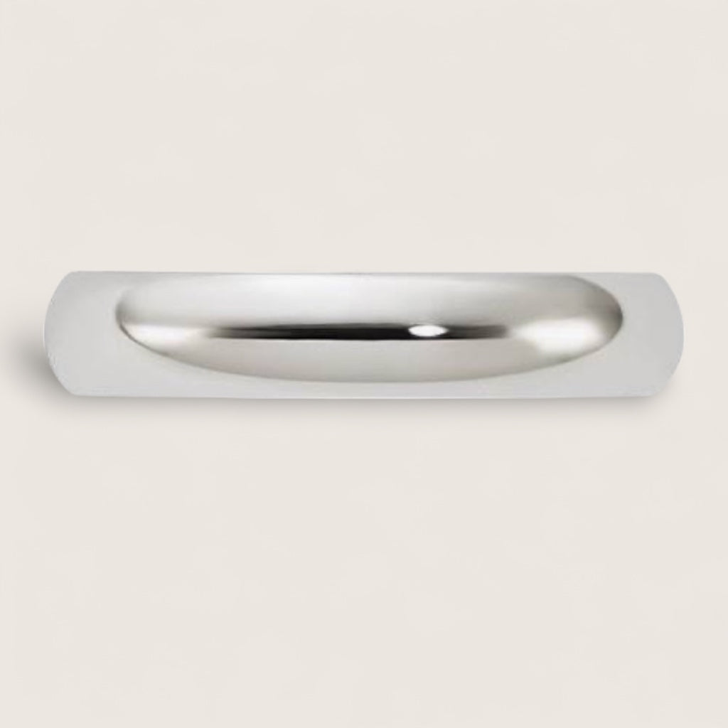 Argent Arc Ring – Sterling Silver Dome Band