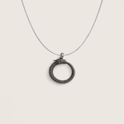 The Endless Flame – Dragon Ouroboros Necklace