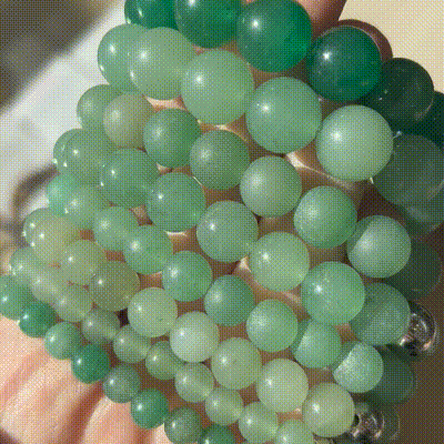 Verdant Fortune – Aventurine Stone Bracelet-Verdant Fortune Aventurine Stretch Bracelet —a modern talisman of luck and prosperity. Natural green beads with steel accent. Multiple sizes, polished or matte.