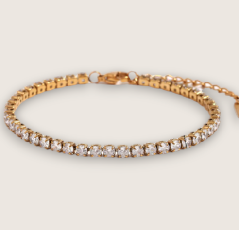 The Icefall – Stainless Steel Tennis Bracelet-Discover The Icefall at Anvil&Ore—an adjustable 3 mm, 5 mm CZ tennis bracelet in durable 316L stainless steel. Ranging 6.75″–8.5″ for the ultimate fit.Shop now!
