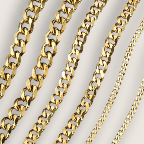 The Ironclad – Steel Cuban Curb Chain-Inject bold style with the Ironclad Cuban Curb Chain. Polished steel or gold-plated, 3.5–11mm widths. Industrial strength meets timeless edge. Shop now.