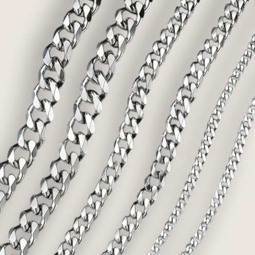 The Ironclad – Steel Cuban Curb Chain-Inject bold style with the Ironclad Cuban Curb Chain. Polished steel or gold-plated, 3.5–11mm widths. Industrial strength meets timeless edge. Shop now.