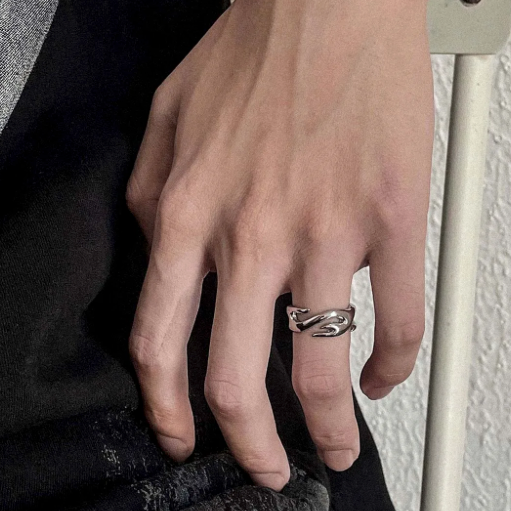 Arc Claw - Open Edge Ring-Unleash the surge with the Arc Claw Ring. Polished steel, claw-like curves, bold motion—an untamed strike of energy for those on the edge. Shop now.