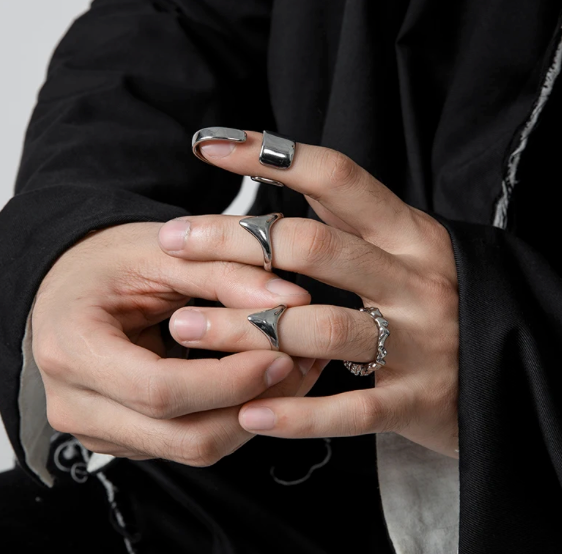 The Volt - Chevron Ring-Channel raw energy with the Volt Chevron Ring. Polished steel V-shaped crest shines like lightning. Bold style with comfort fit. Shop now.