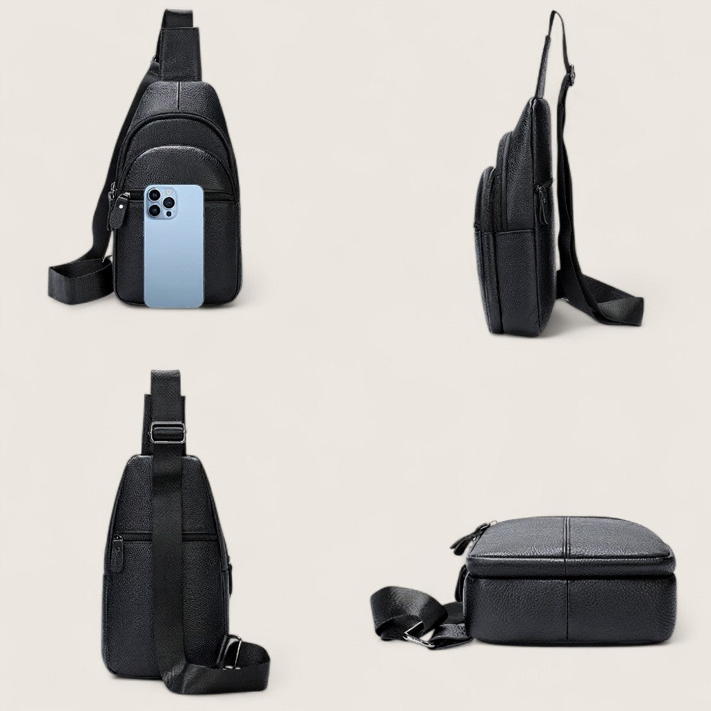 The Vanguard Sling – Premium Leather Crossbody Bag