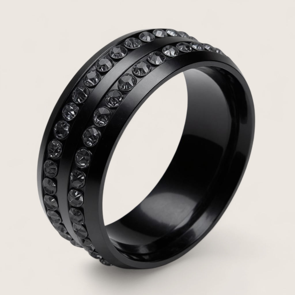 The Eclipse Band - Double CZ Ring