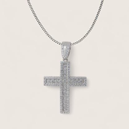 The Radiant Creed – CZ Cross Necklace