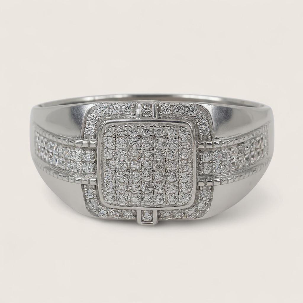 The Monarch – Iced Signet Ring