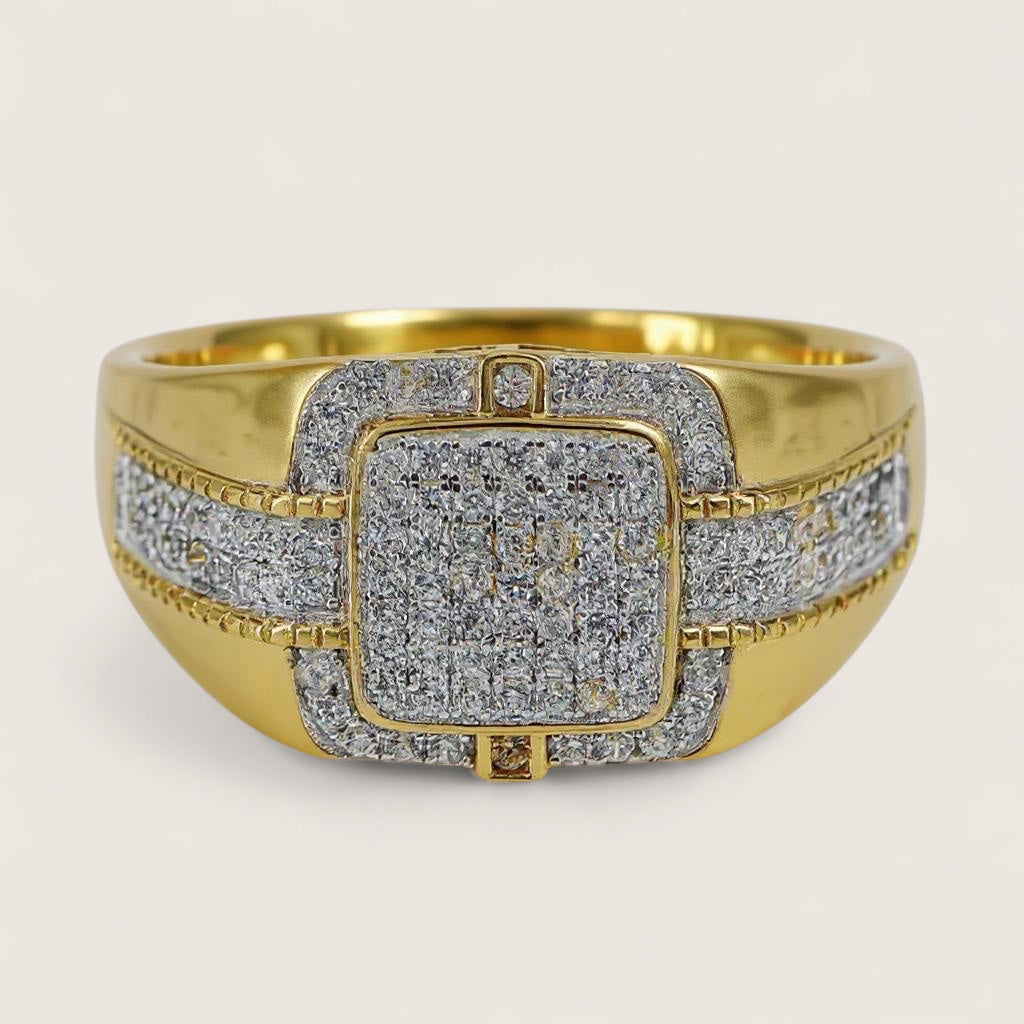 The Monarch – Iced Signet Ring