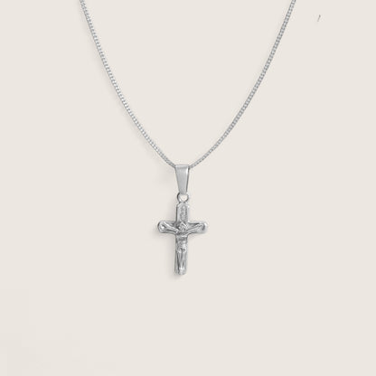 Divine Grace – Silver Crucifix Necklace