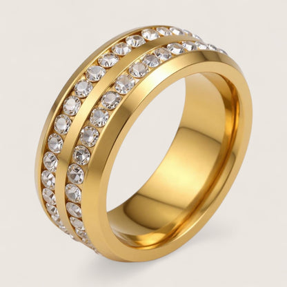 The Eclipse Band - Double CZ Ring