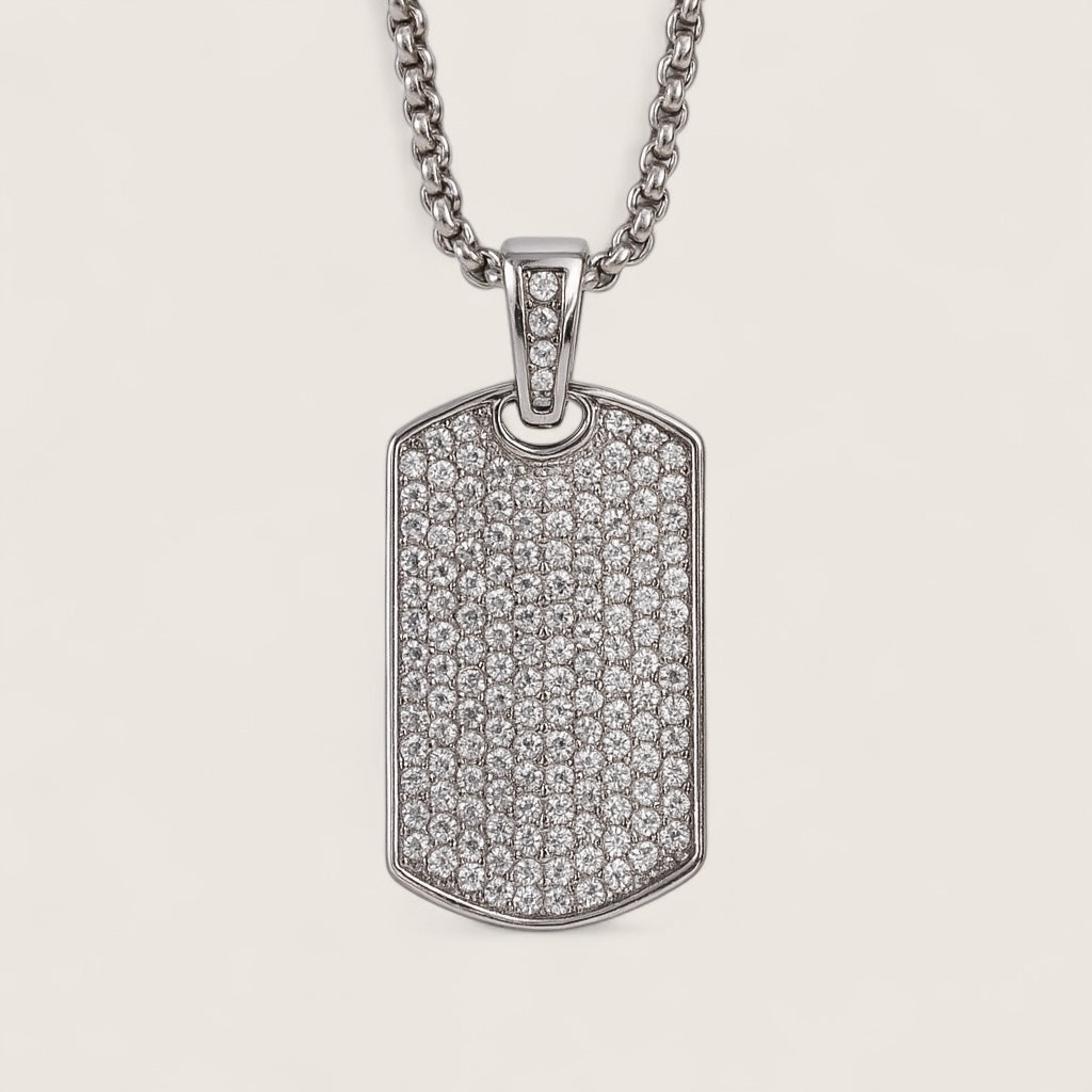 The Frostplate – Iced Dog Tag Necklace