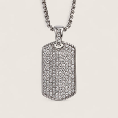 The Frostplate – Iced Dog Tag Necklace