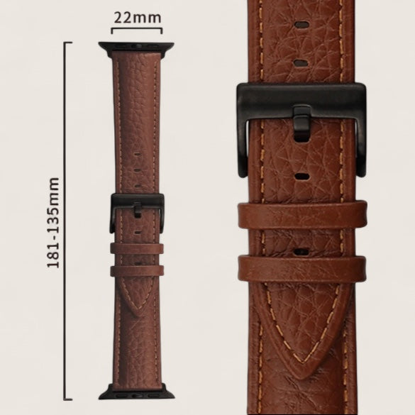 The Marlow Band – Refined Leather Apple Watch Strap