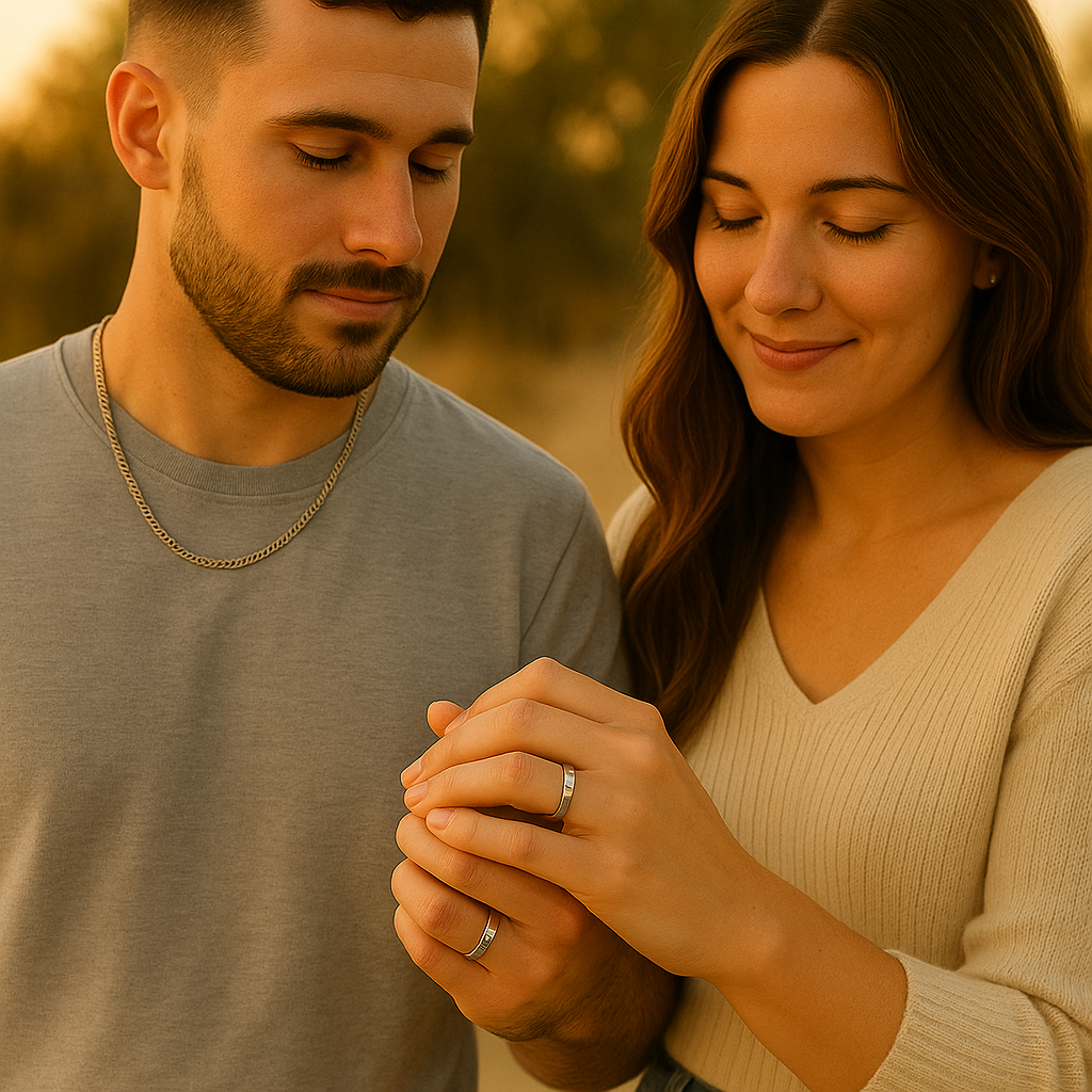 The Solis Solitaire – Flat Stainless Steel Ring-Discover The Solis Solitaire: a sleek 4 mm or 6 mm flat stainless steel ring in silver or gold finish, featuring a bezel-set CZ for refined minimalism. Shop Now