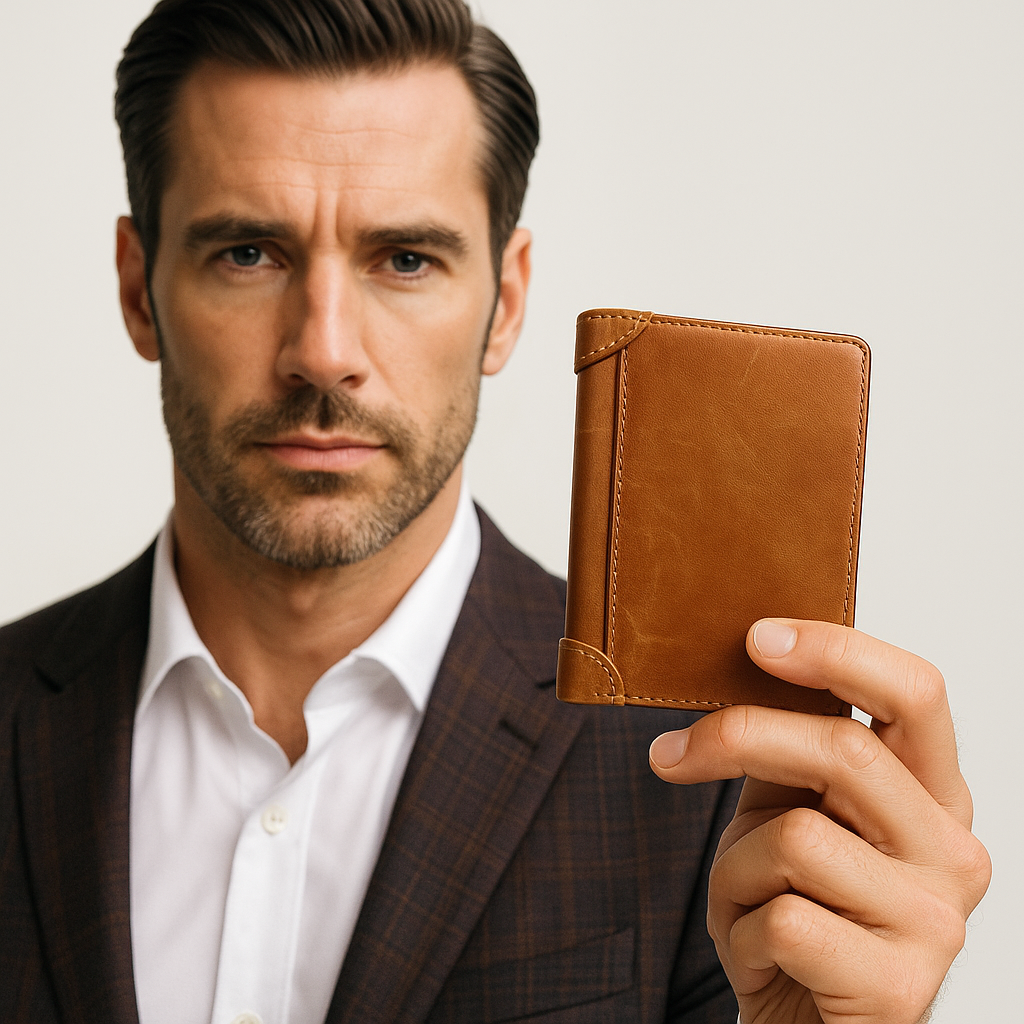 The TriFold Vanguard – Genuine Leather RFID Wallet