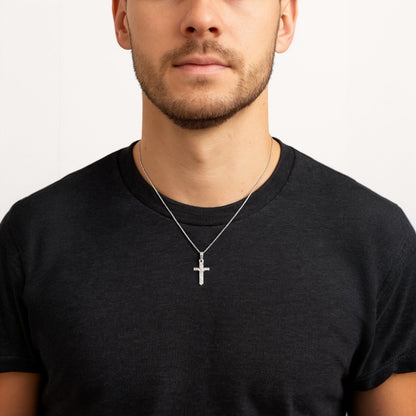 Divine Grace – Silver Crucifix Necklace