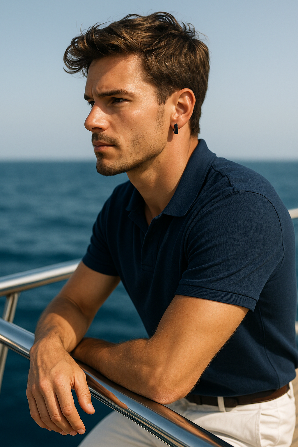 Tidebreaker Hoops - 12.5mm Facetted Hoop-Dive into style with Tidebreaker Hoops. Faceted 12.5mm steel huggies resist saltwater corrosion—bold, wave-inspired shine built for adventure. Shop now.