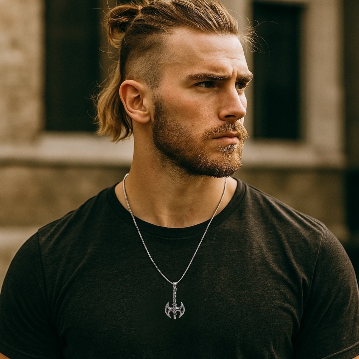 Dual Runeblade – Viking Axe Necklace