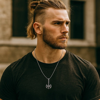 Dual Runeblade – Viking Axe Necklace