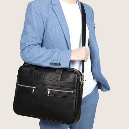 The Executive Carry – Genuine Leather Laptop Tote