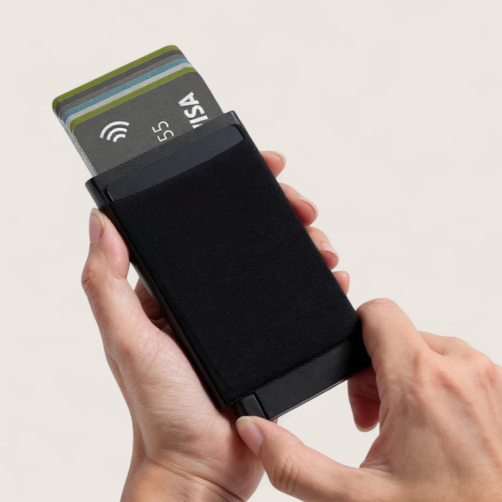 The Phantom Slide – RFID Wallet with Quick-Access Ejector