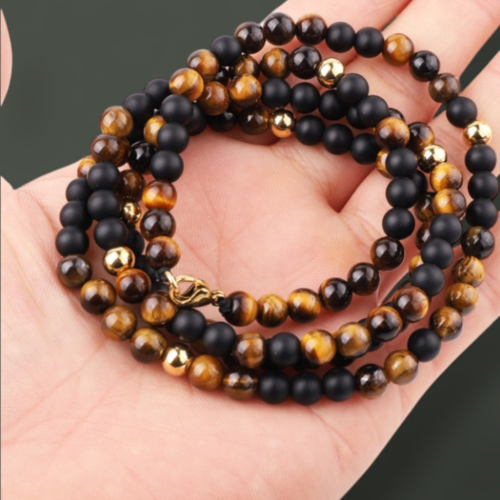 The Sentinel Strand – Tiger Eye Necklace