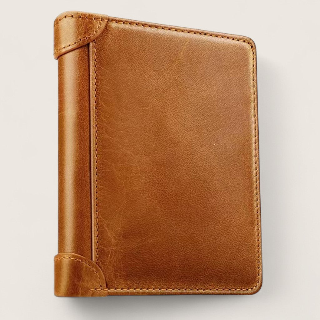 The TriFold Vanguard – Genuine Leather RFID Wallet