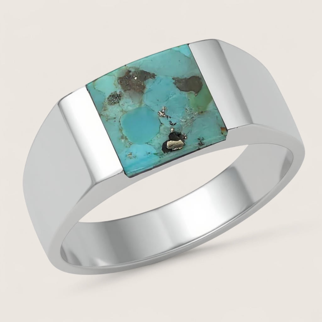 The Crest Signet – Rectangle Gemstone Ring