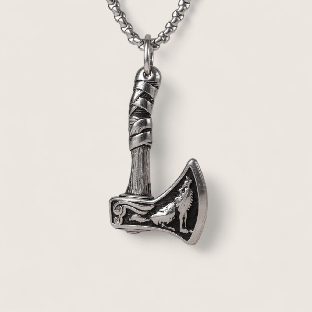 The Fenrir Axe – Viking Wolf Battle